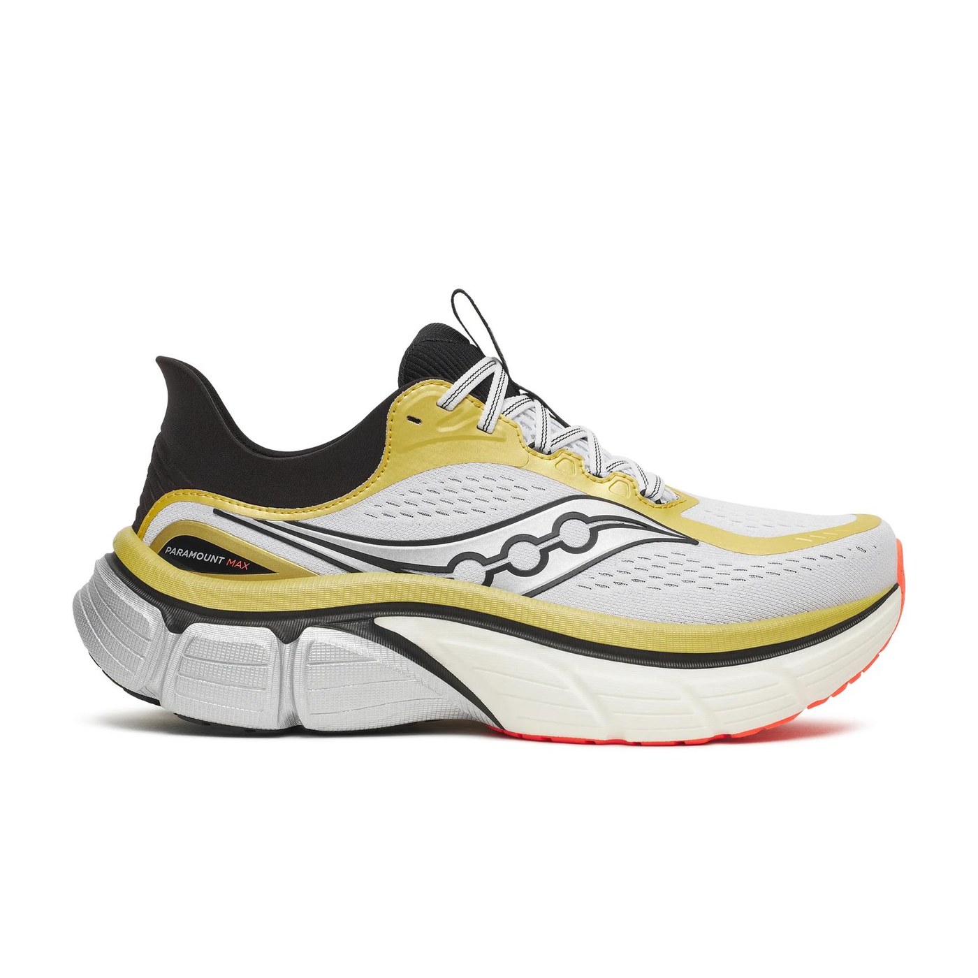 Saucony Paramount Max 3/4 latéral droit coloris Gold Black
