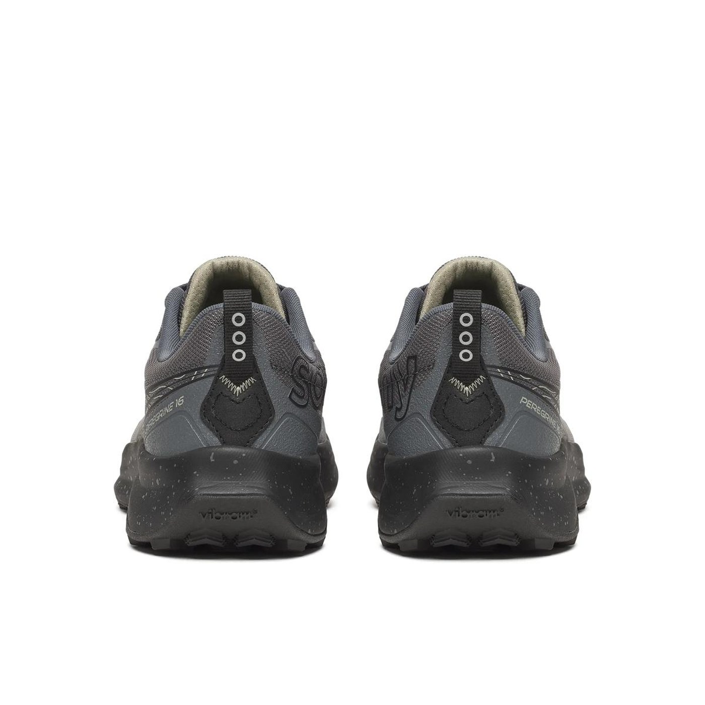 Saucony Peregrine 16 vue arrière talon construction