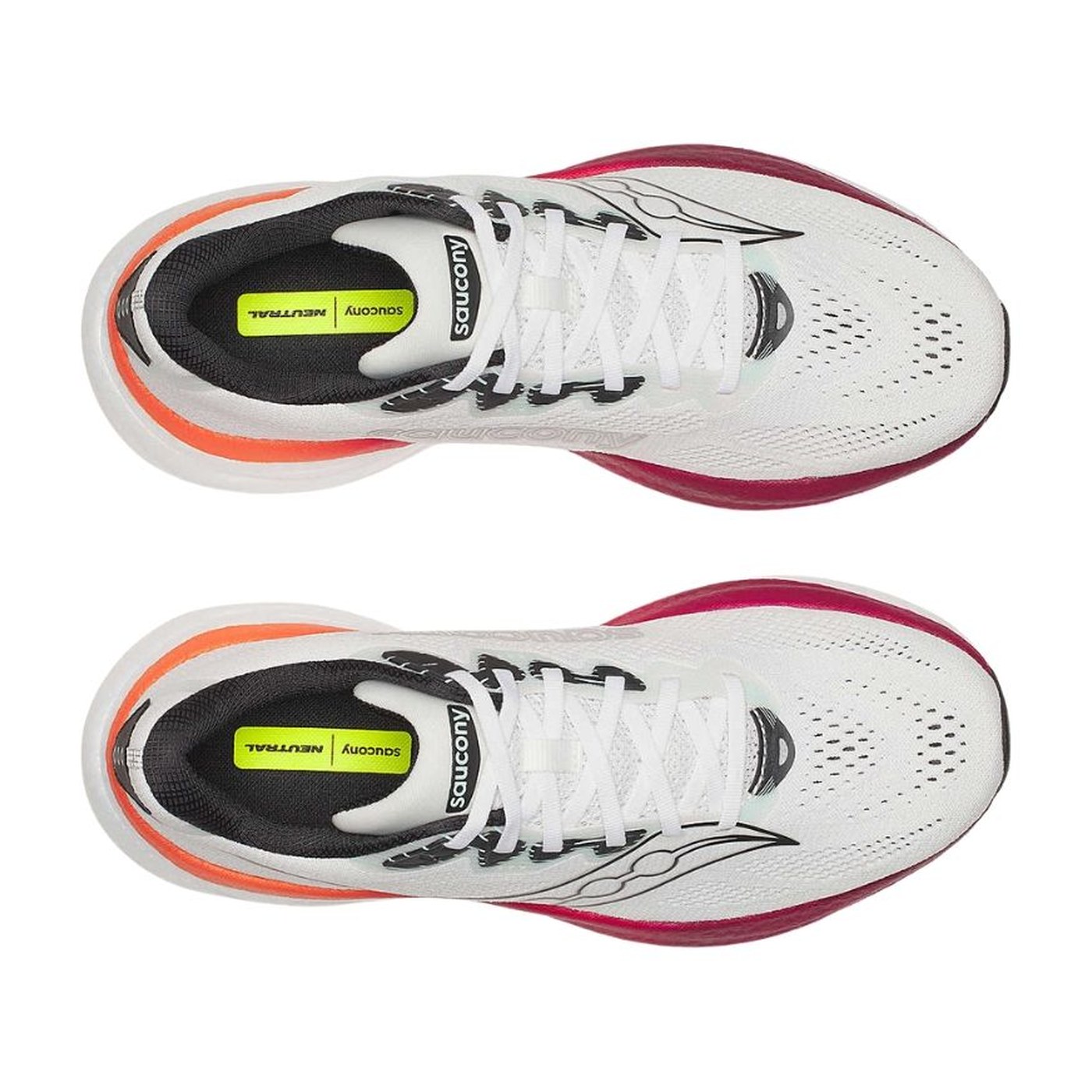Saucony Ride 19 vue de dessus tige mesh et sockliner NEUTRAL
