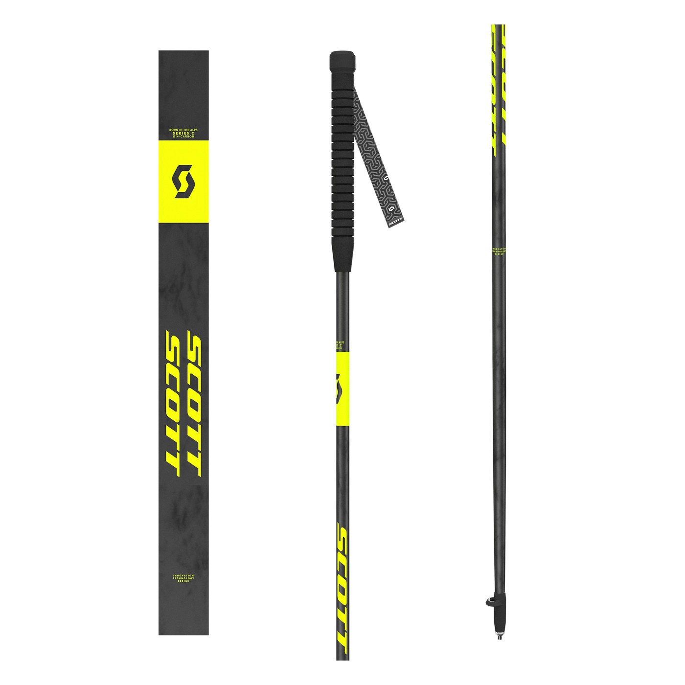 Scott Trail Ultra Carbon, vue d'ensemble plié et déplié
