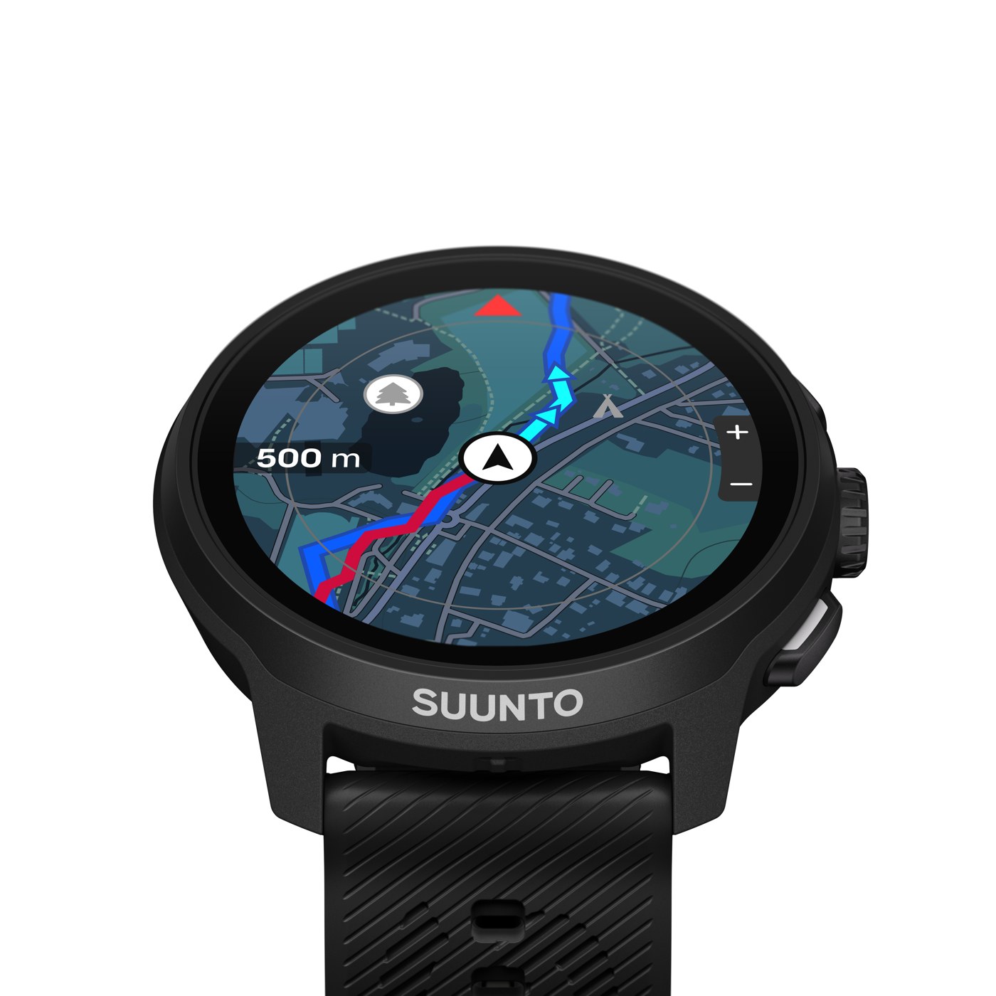 Suunto Run 2, cartographie hors ligne affichée à l'écran
