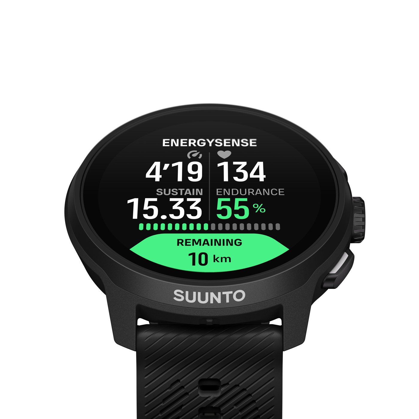 Suunto Run 2, écran EnergySense affichant l'effort en temps réel