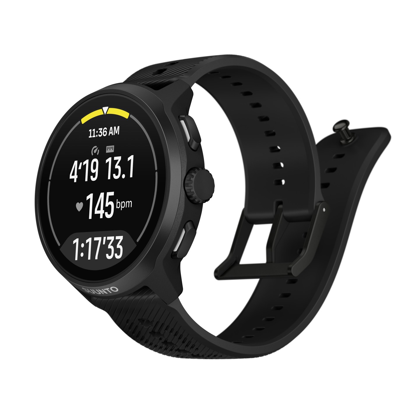 Suunto Run 2, écran affichant la durée d'exercice en cours de séance