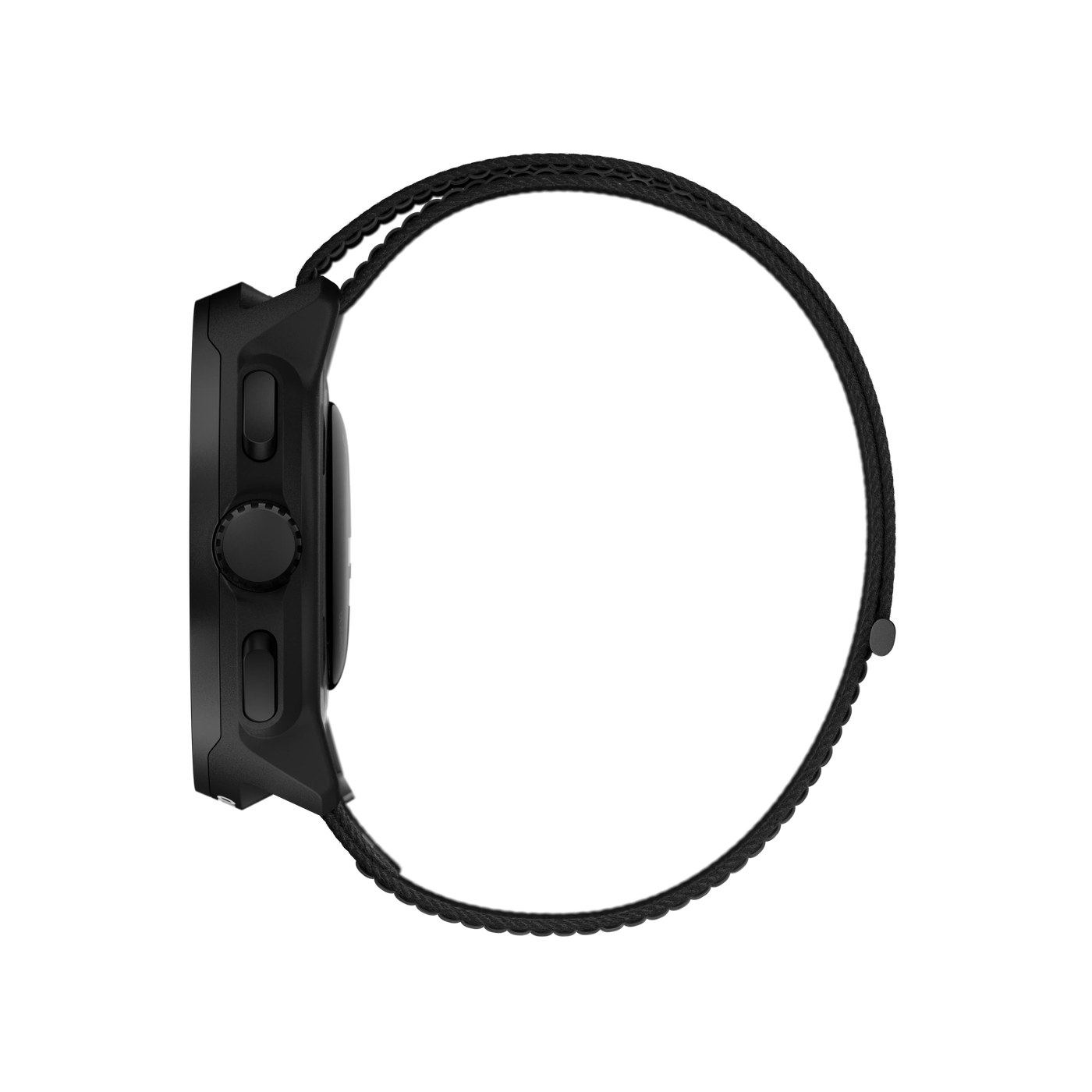Suunto Run All Black profil latéral droit couronne digitale