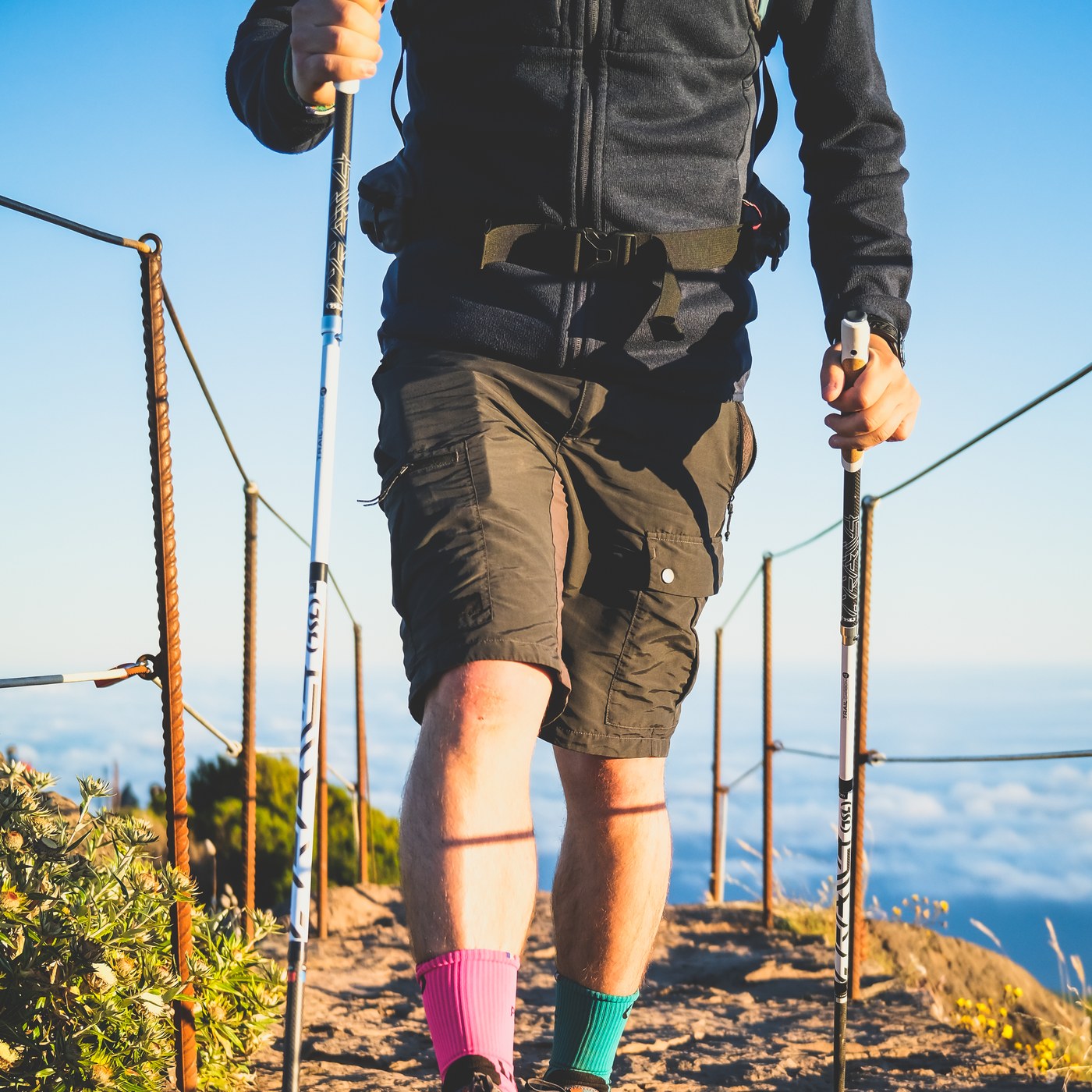 TSL Outdoor Trail Carbon 4 Shadow en situation sur crête